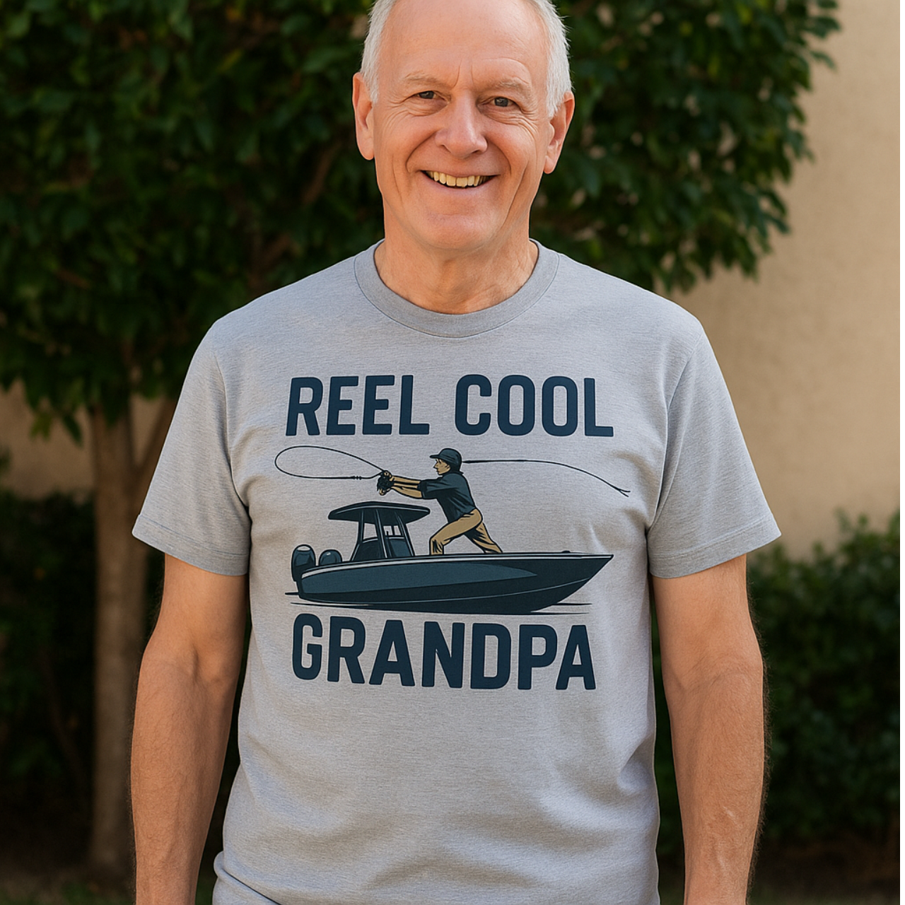 Reel Cool Grandpa Fishing Shirt